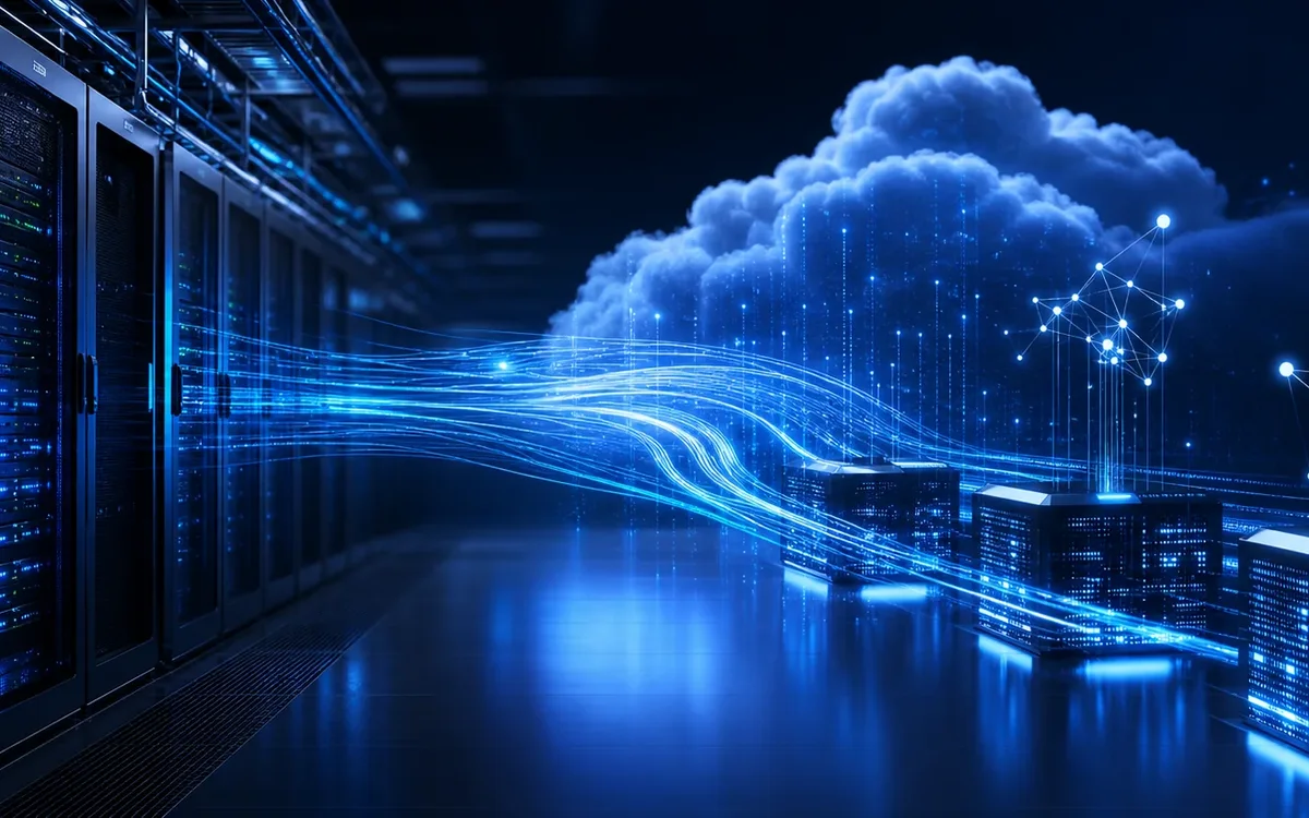 Cloud infrastructure linking data-centre and cloud services